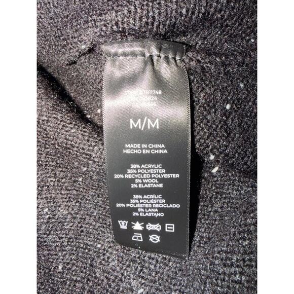 Well Worn Speckled Black Knit Sweater – Size M - Picture 6 of 7